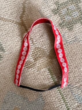 NWOT Pure Barre Red Headband with White PB Logo Accents